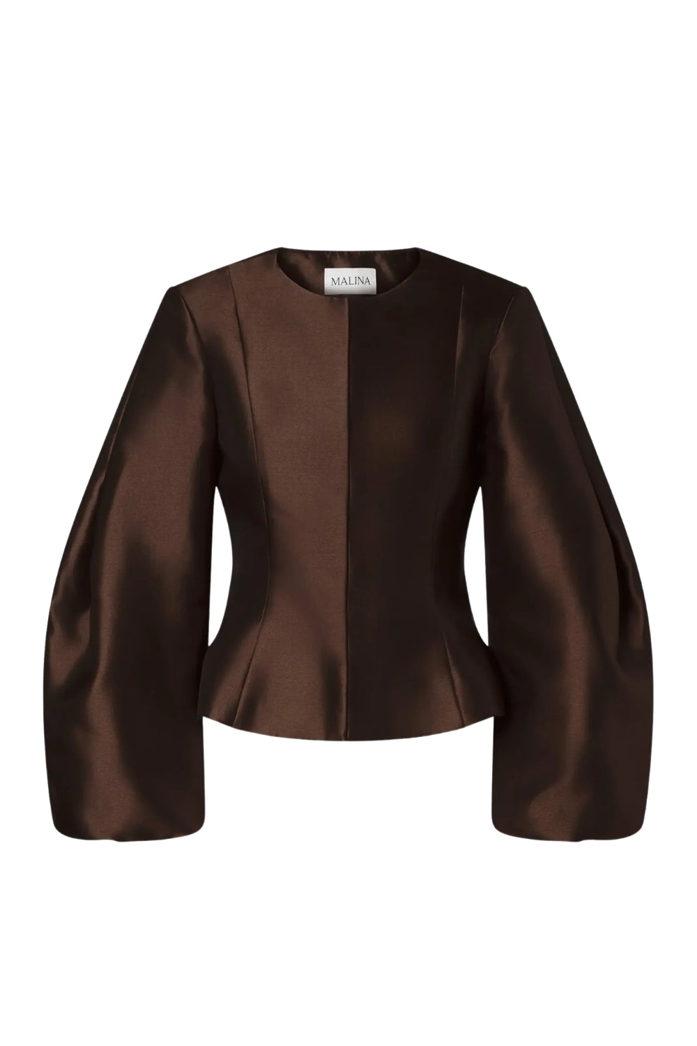 Vendela Ballon Sleeve Blouse Dark Brown