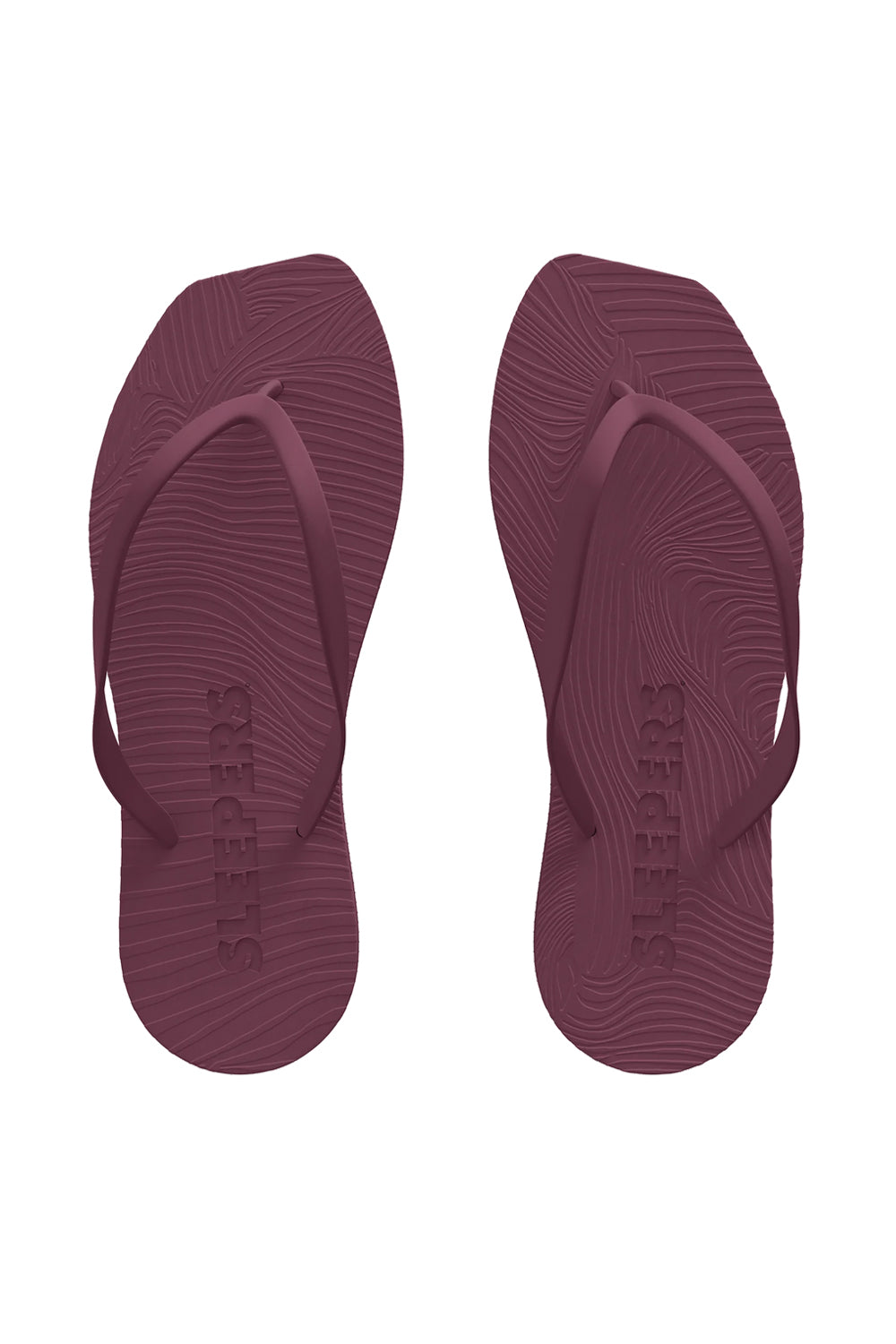 Tapered Flip Flop Burgundy