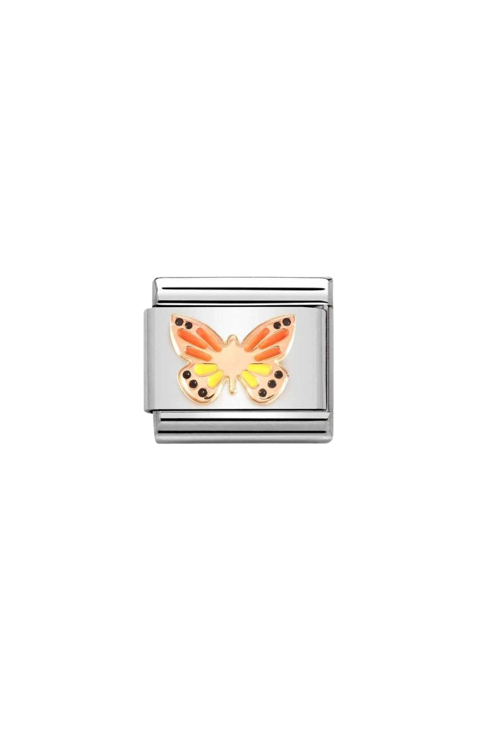 Symbols 9k Rose Gold Rainbow Butterfly
