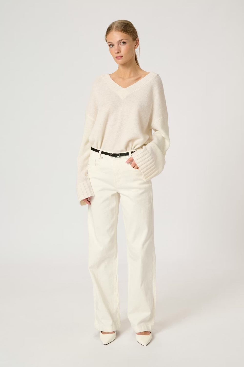 The Louis High Wide 32" White