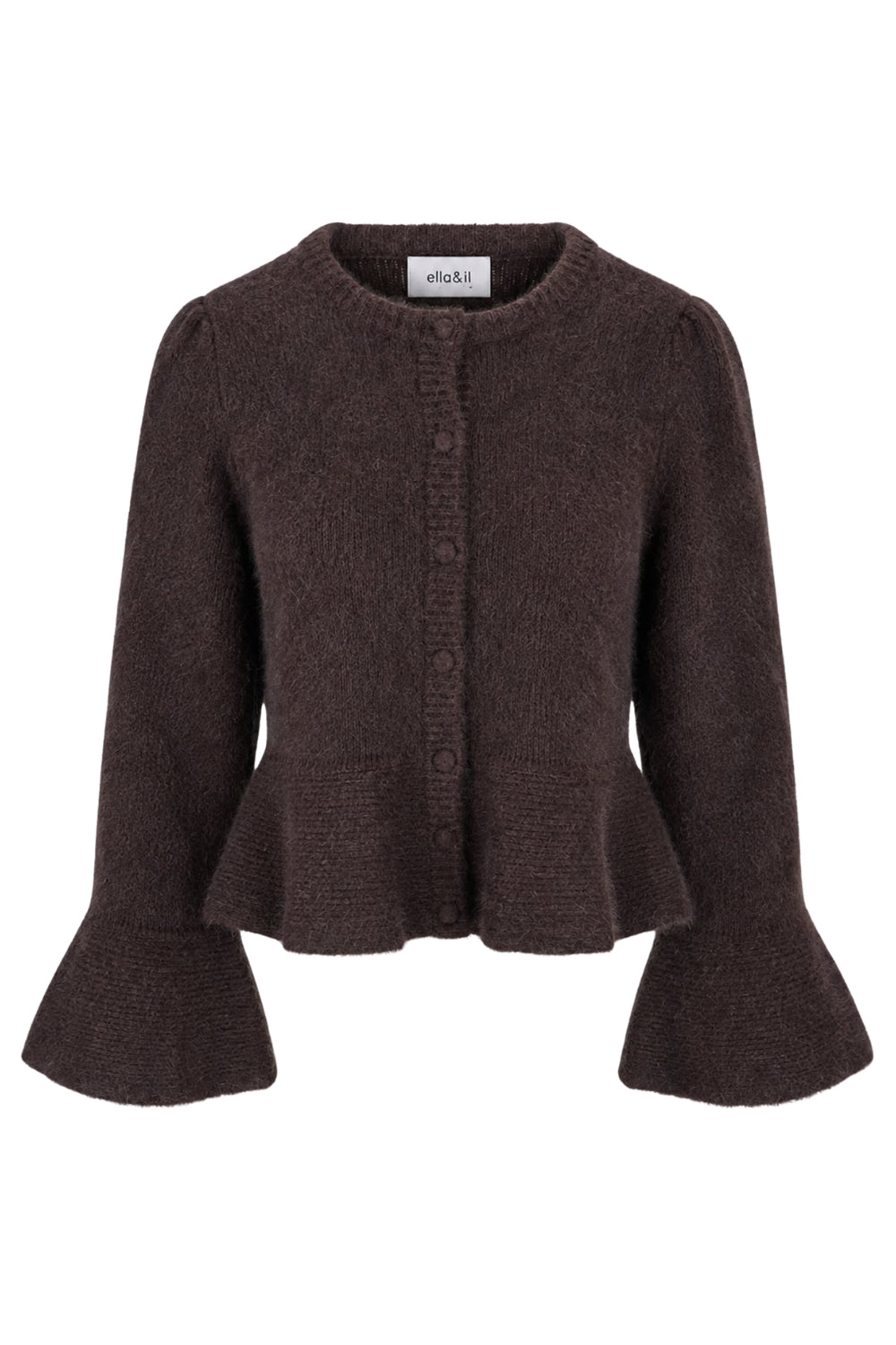 Maren Chunky Cardigan Dark Brown