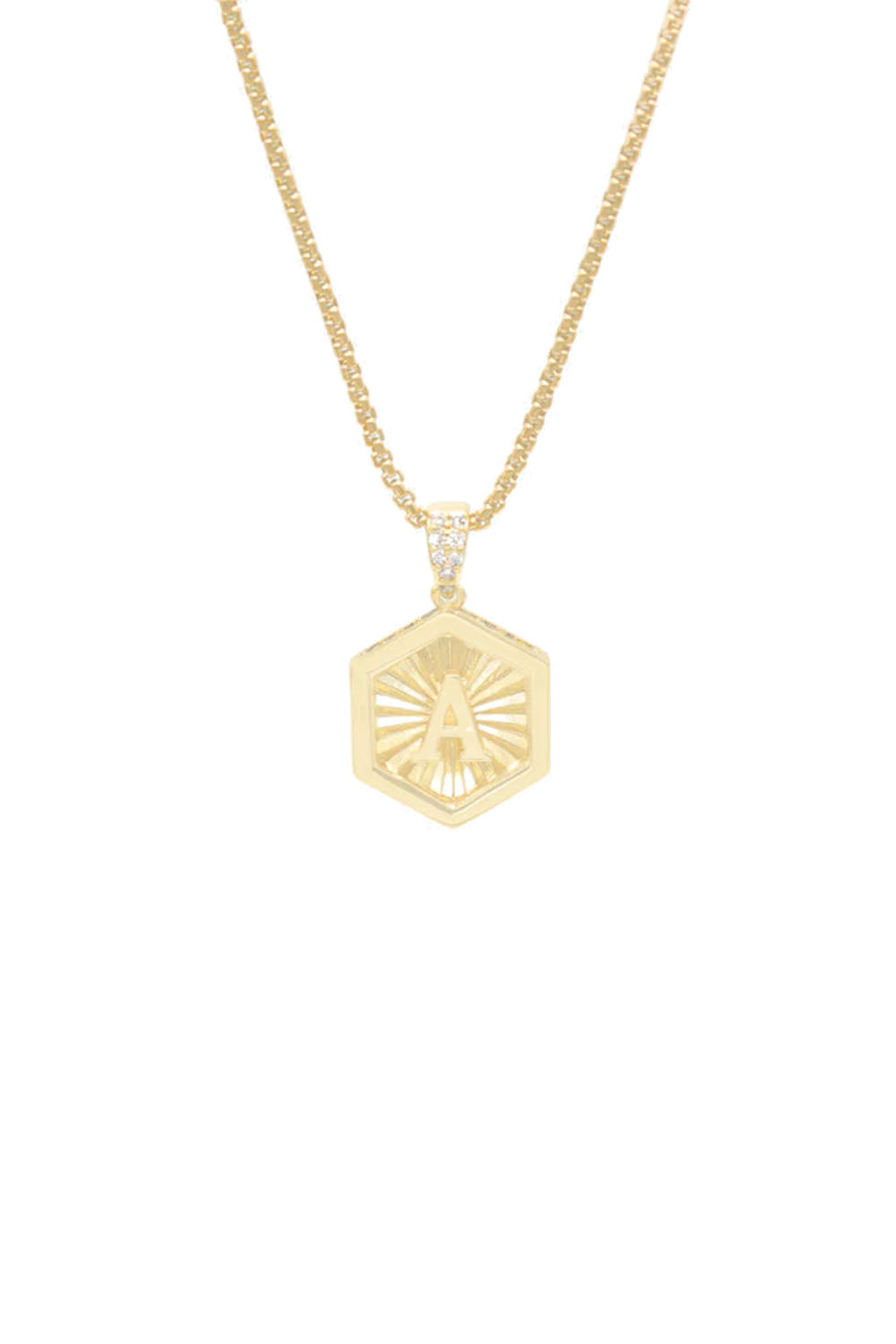 Letter Necklace Gold solid gold