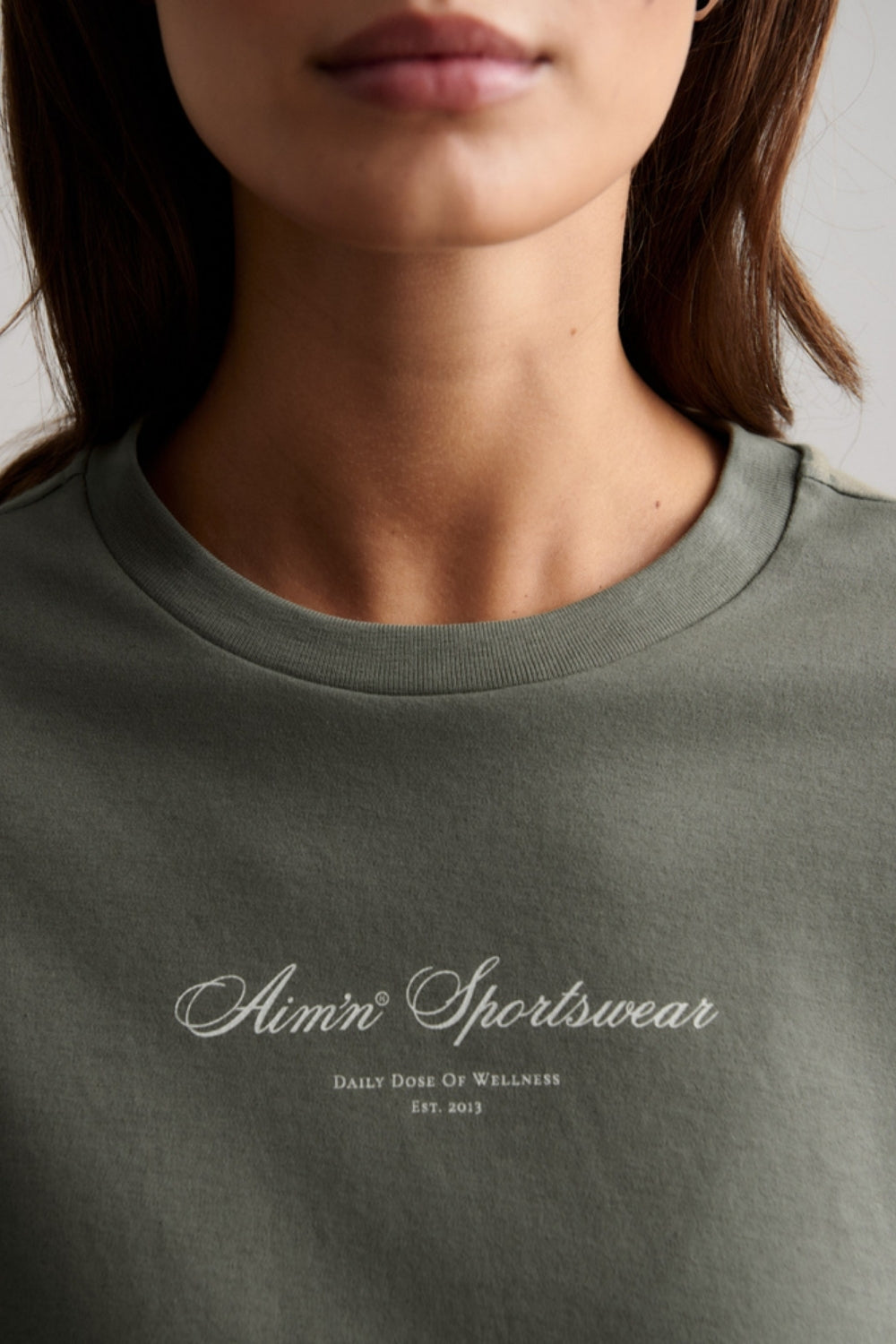 Script Boxy T-shirt Ivy