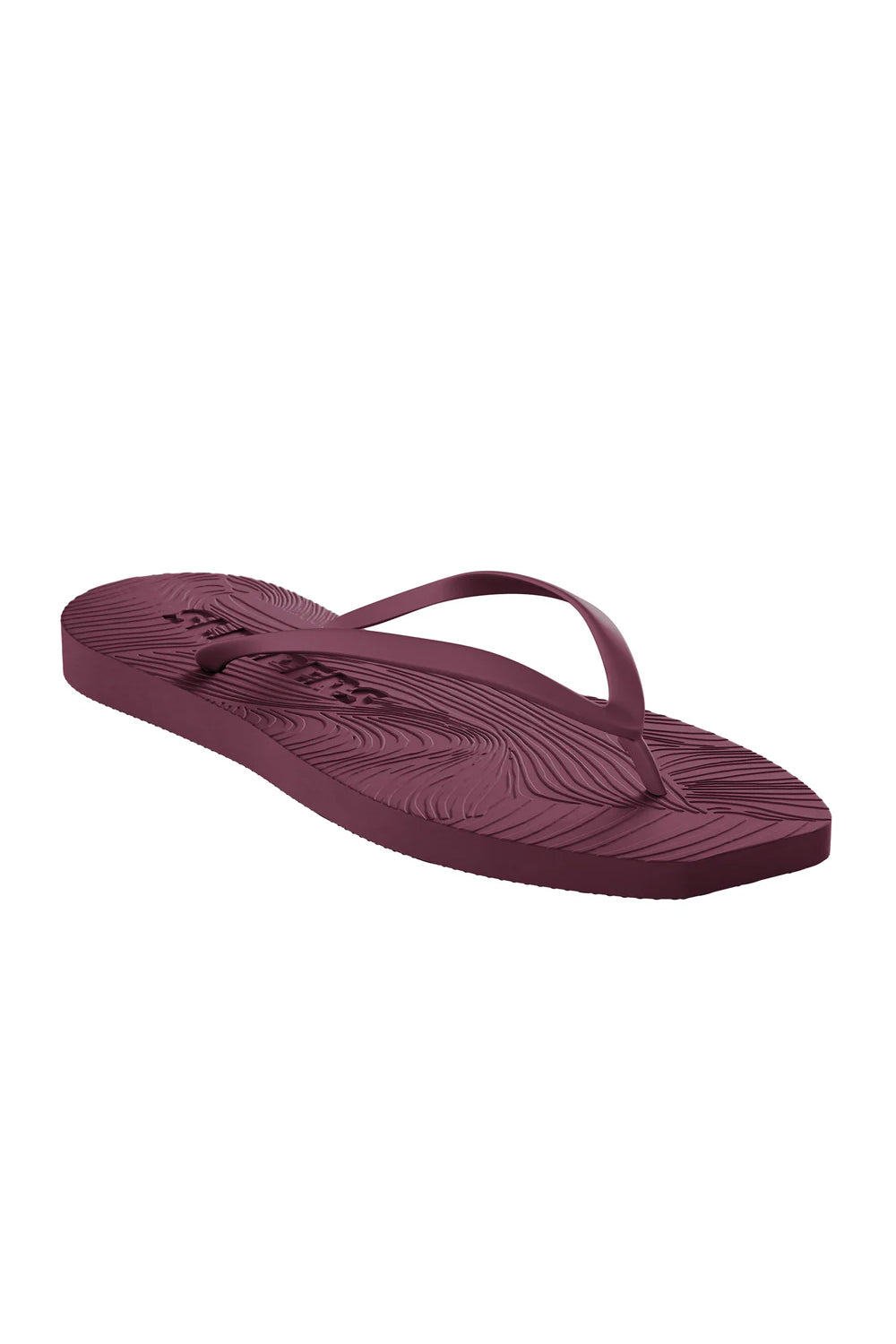 Tapered Flip Flop Burgundy