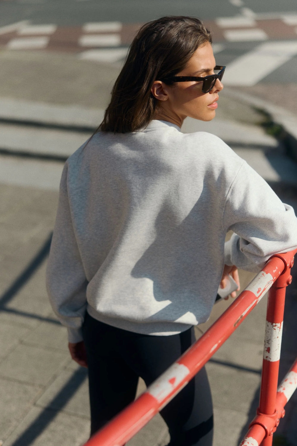 W. All-Star Crewneck Grey Melange w. Black