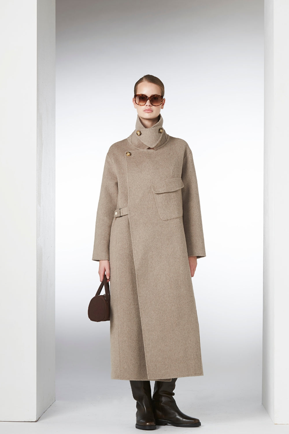 Aurora Wool Coat Sand Melange