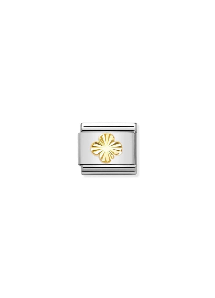 Classic Symbols 18k Gold Diamond Coated Clover