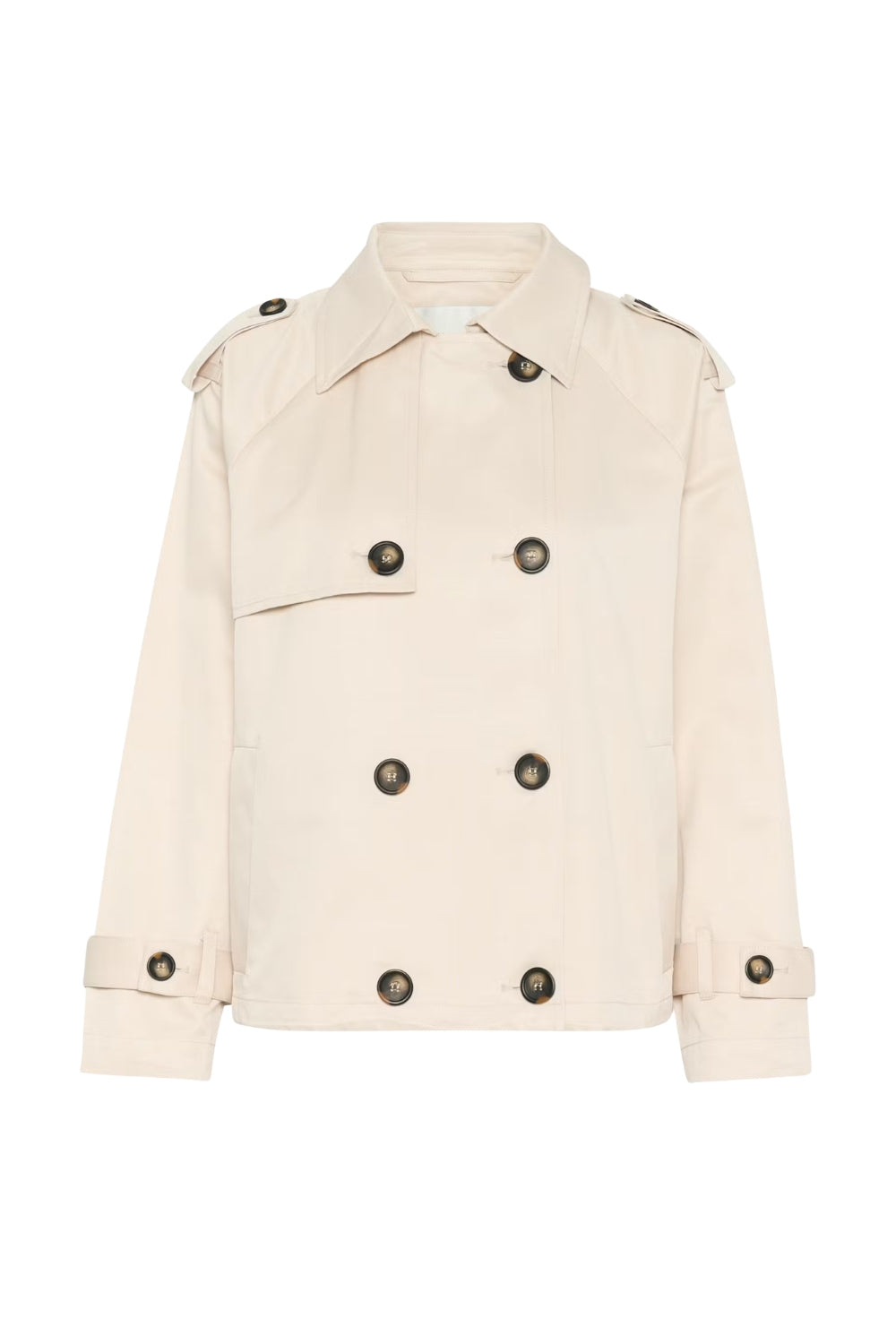 Mira Short Trenchcoat oatmeal