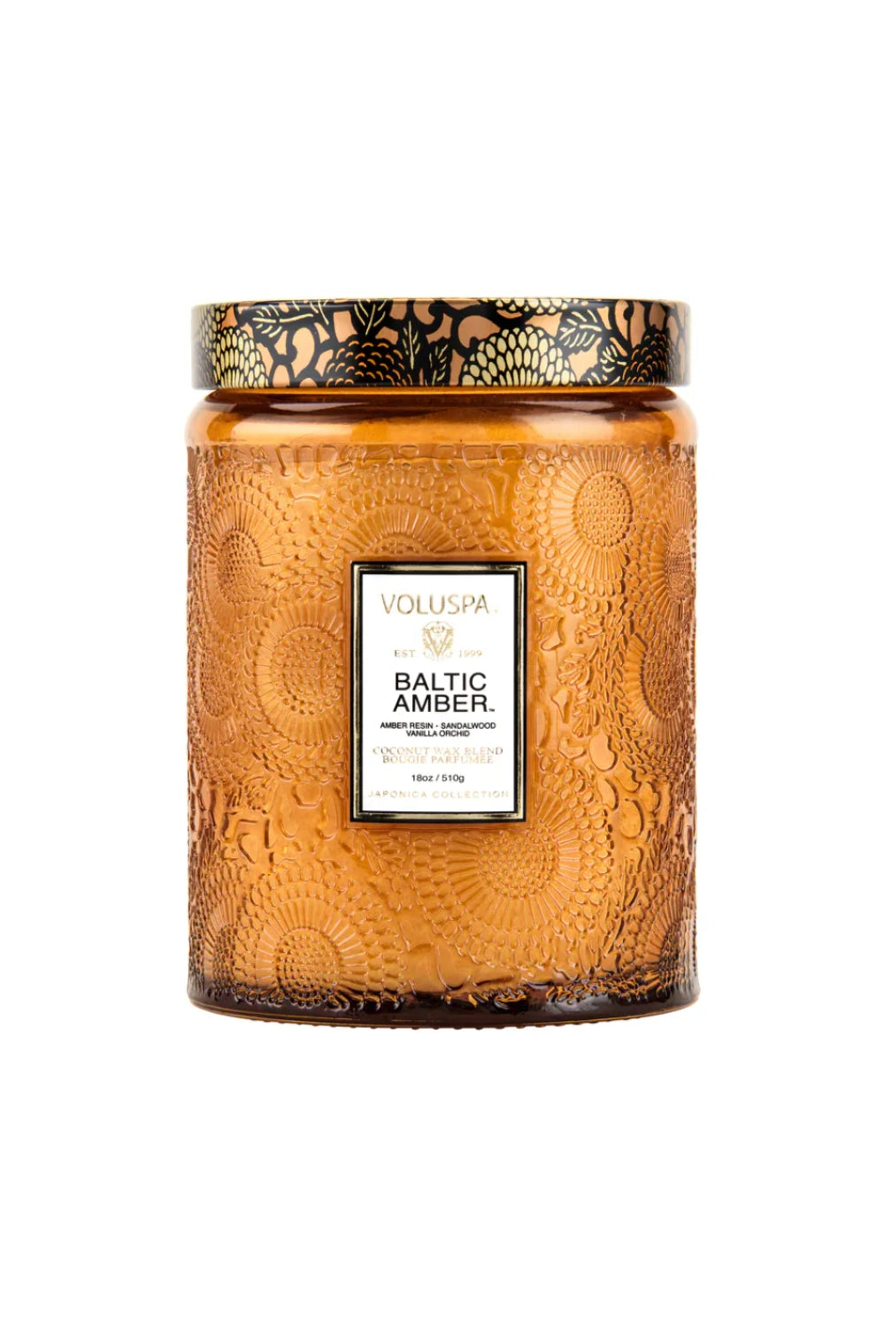 Large Jar Candle 510g Baltic Amber