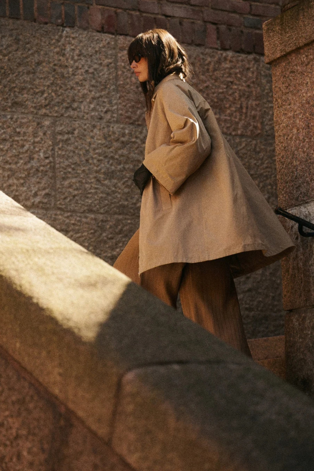 Padded A-line Parka Camel