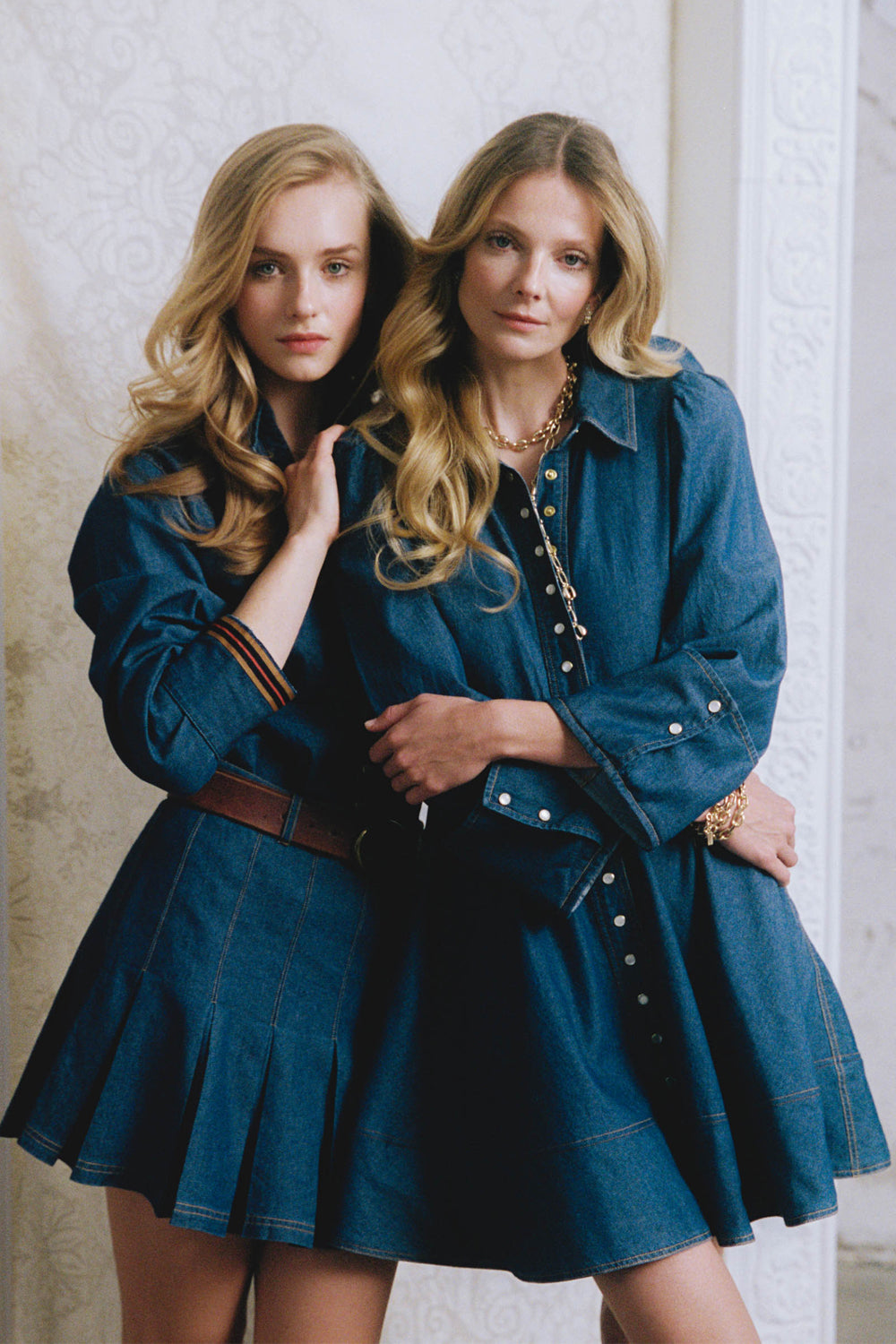 Denim Mini Dress French Blue