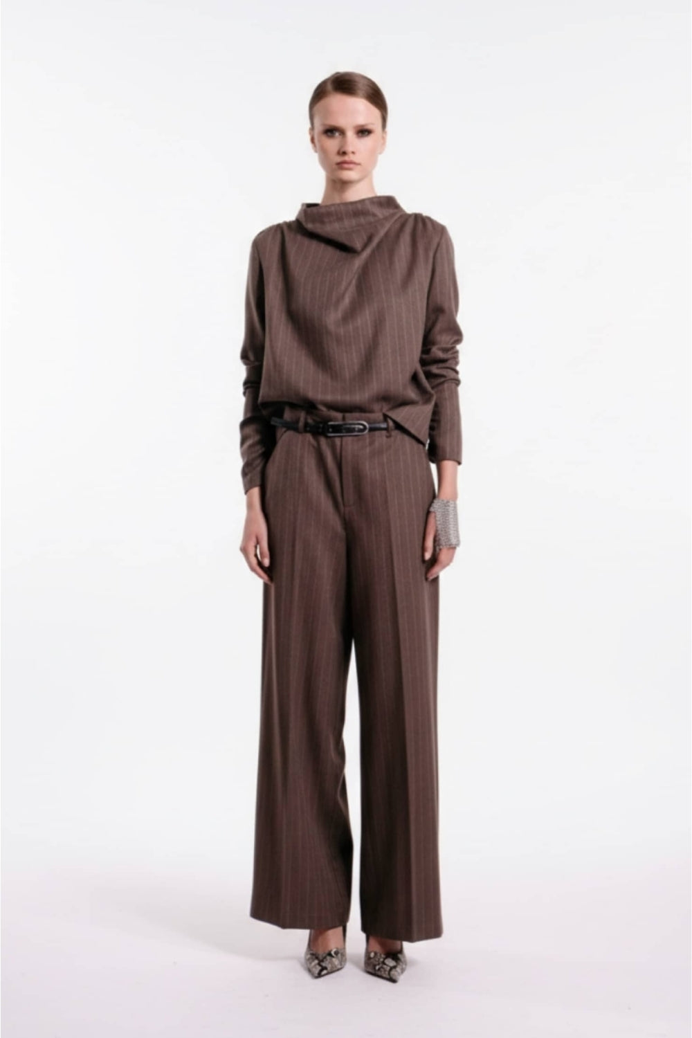 Beverly Structured Top Mole Stripe