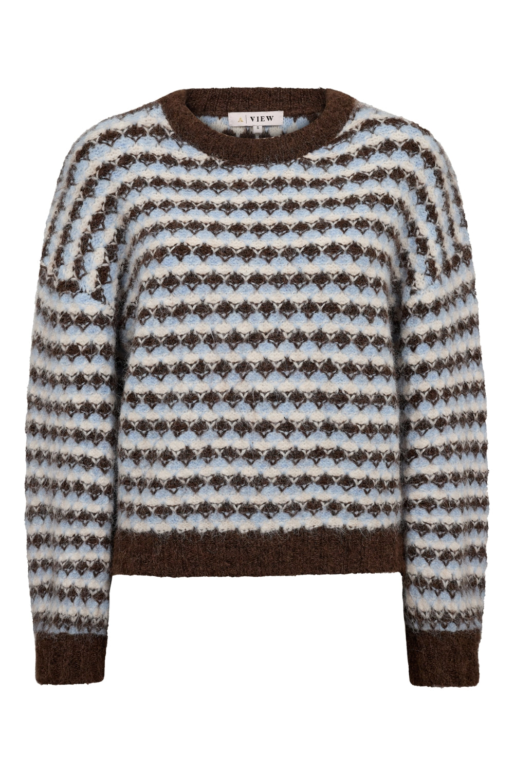 Sassi Knit Pullover Brown/Blue