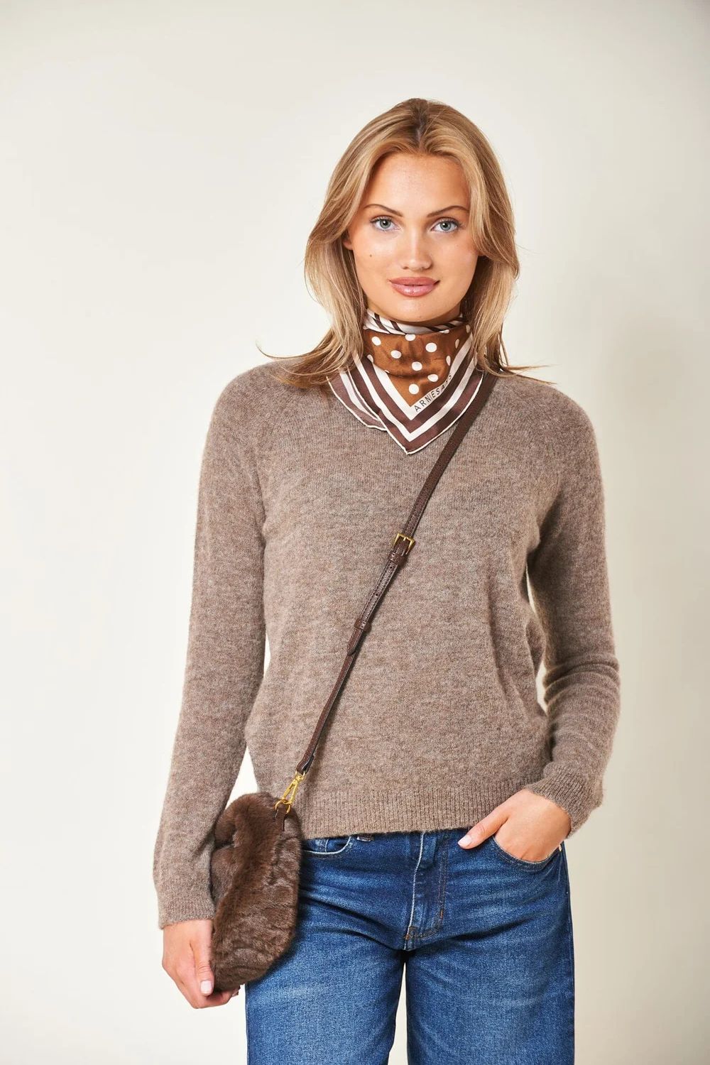 Noella Plush Dk Brown