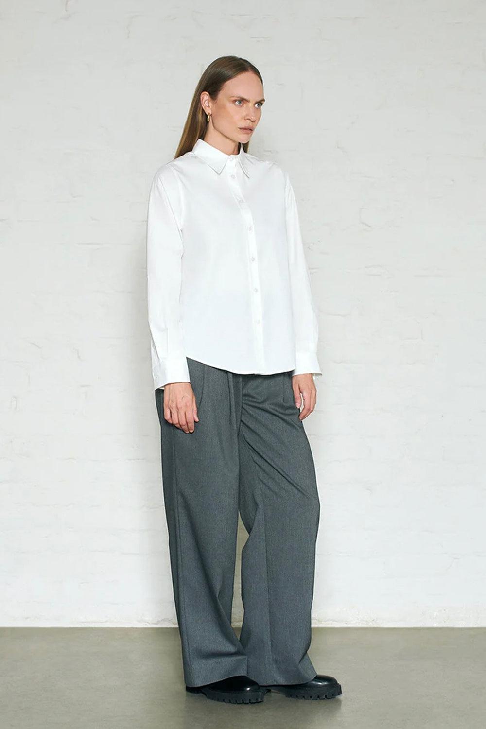 ARC Paper Poplin shirt white