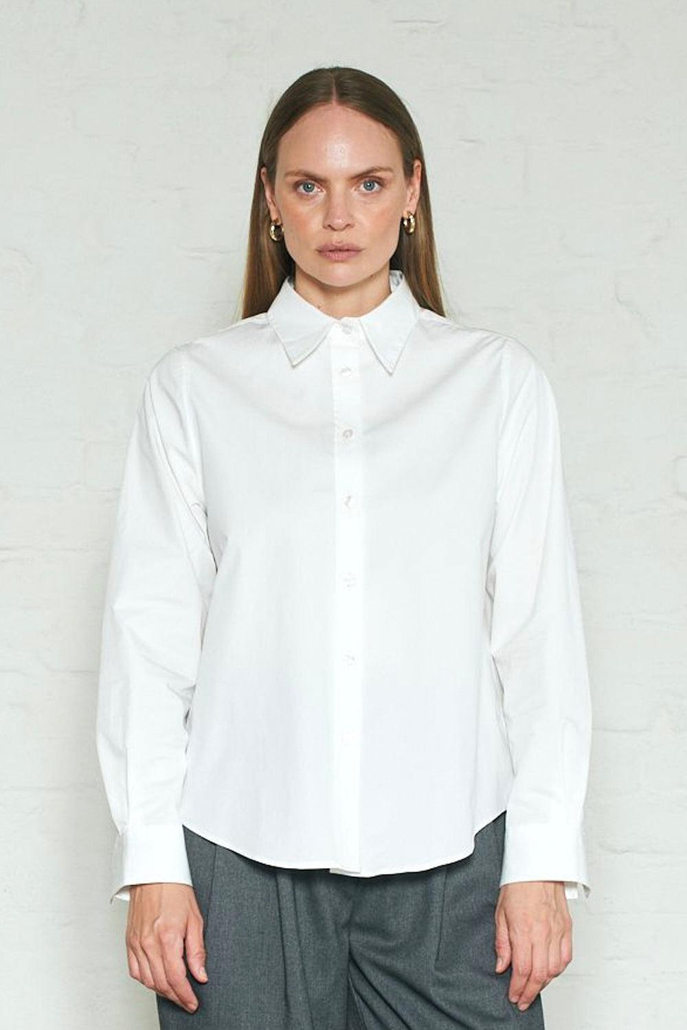 ARC Paper Poplin shirt white