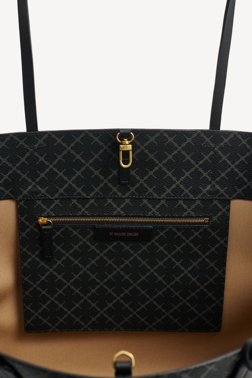 Abi printed Tote Bag Charcoal