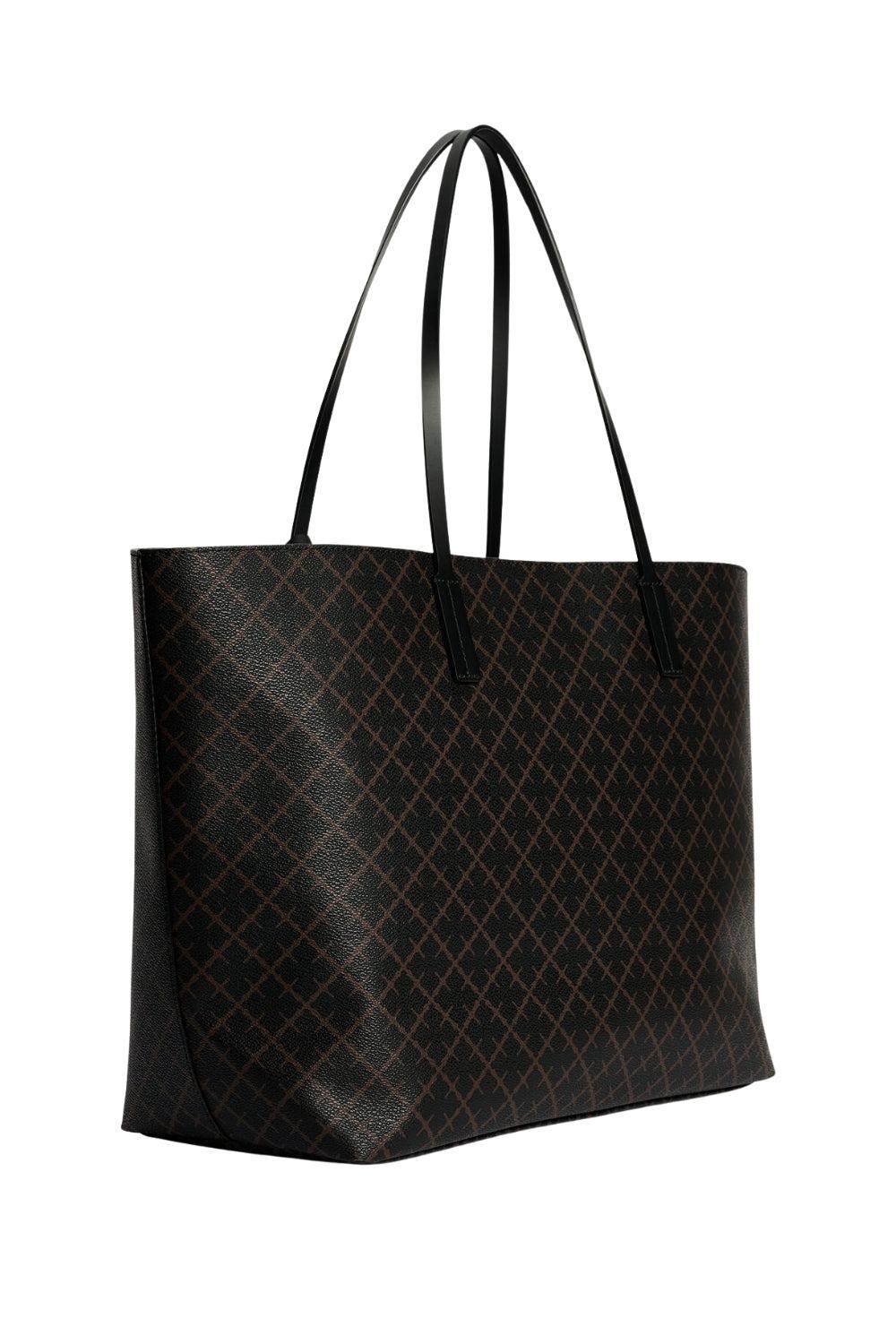 Abi printed Tote Bag Dark Chocolate