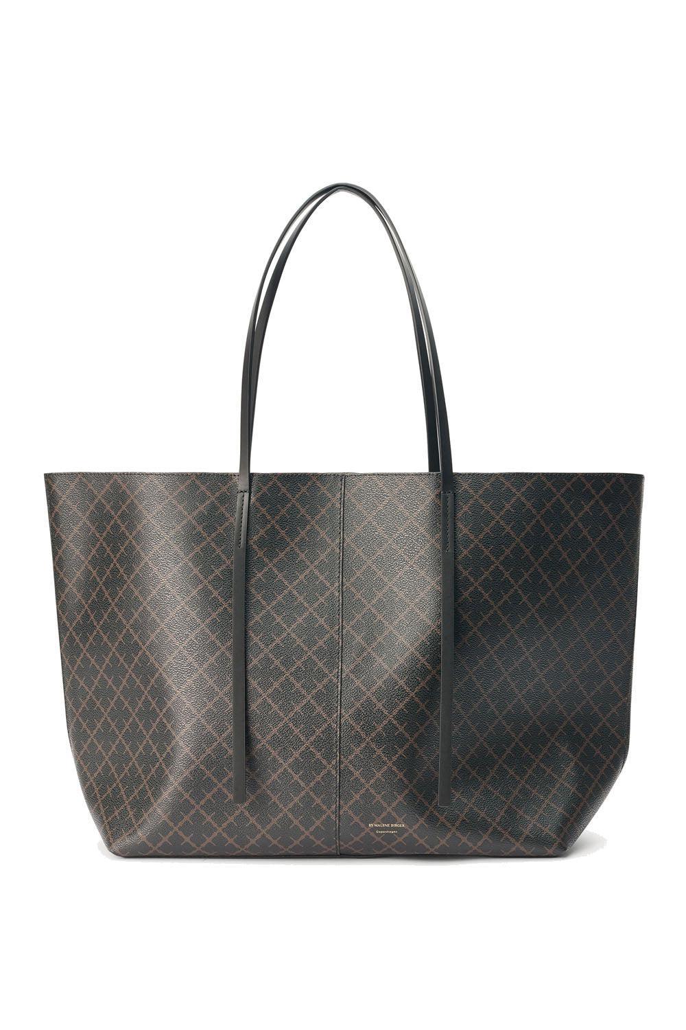 Abi printed Tote Bag Dark Chocolate