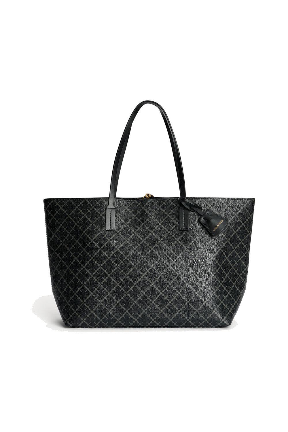 Abigail Printed Tote Bag Dark Charcoal