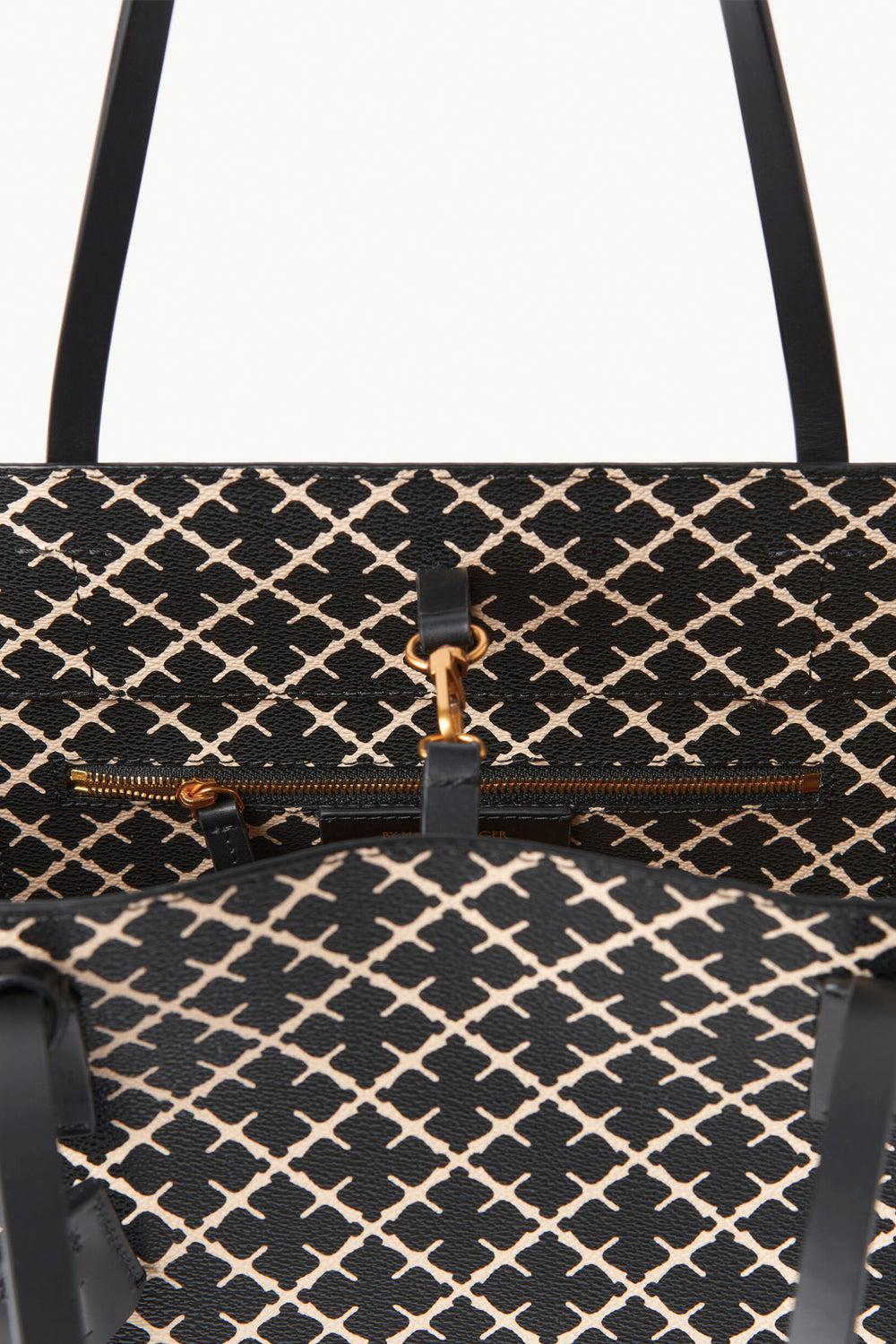 Abigail printed Tote Bag Black