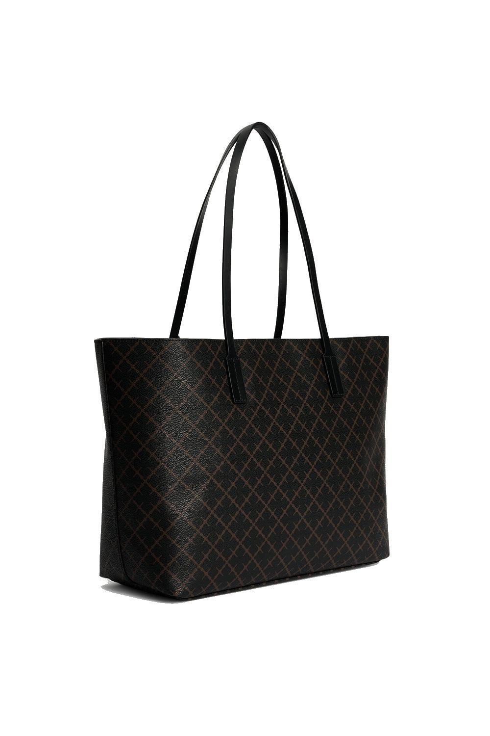 Abigail printed Tote Bag Dark Chocolate