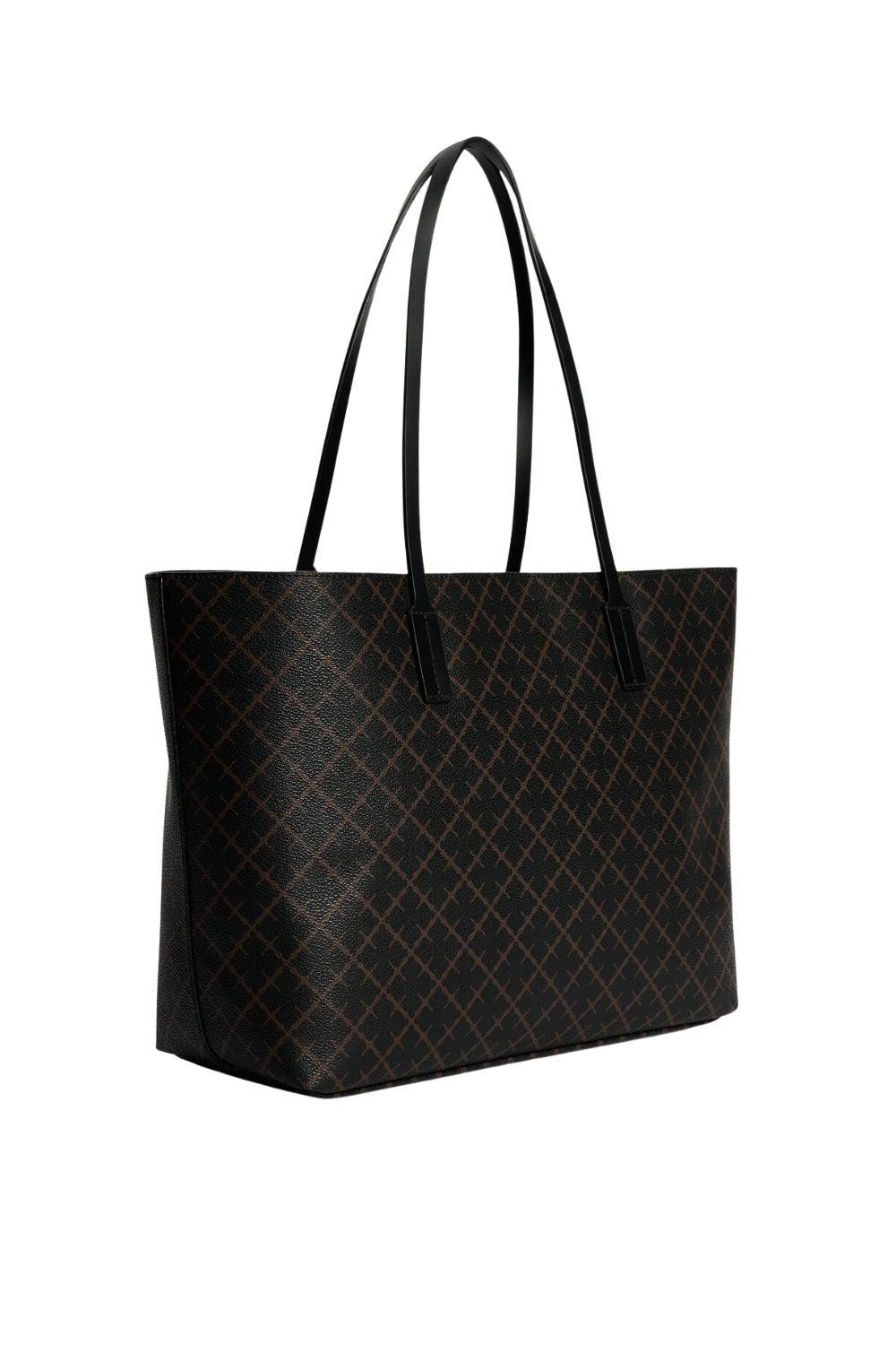 Abigail printed Tote Bag Dark Chocolate