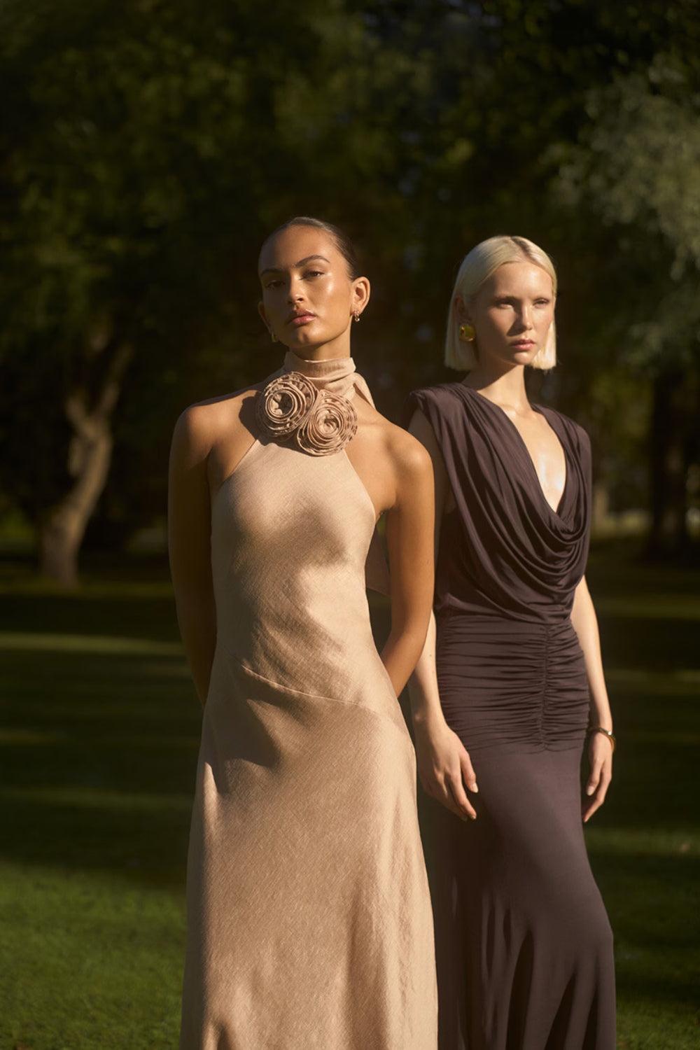 Acacia Dress Golden Beige