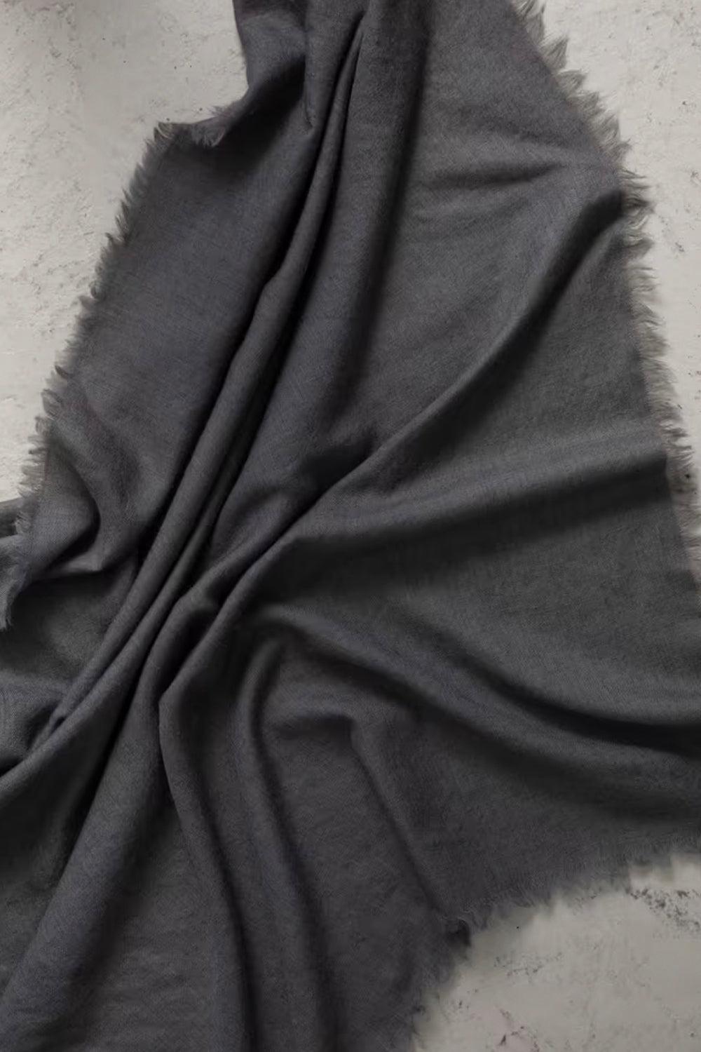 Agra Scarf Wool Dark Grey