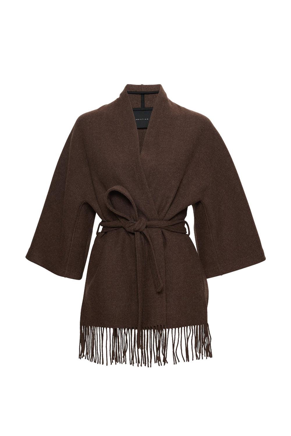 Akila Lambswool Jacket Brown