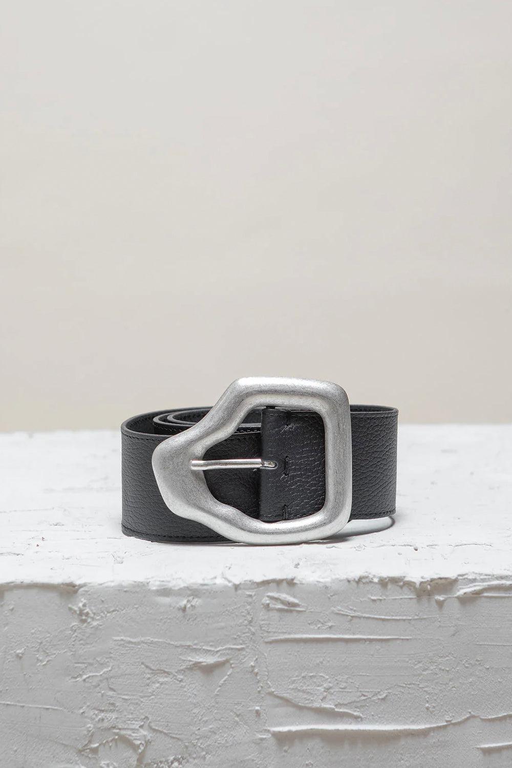 Ako Belt Black Silver