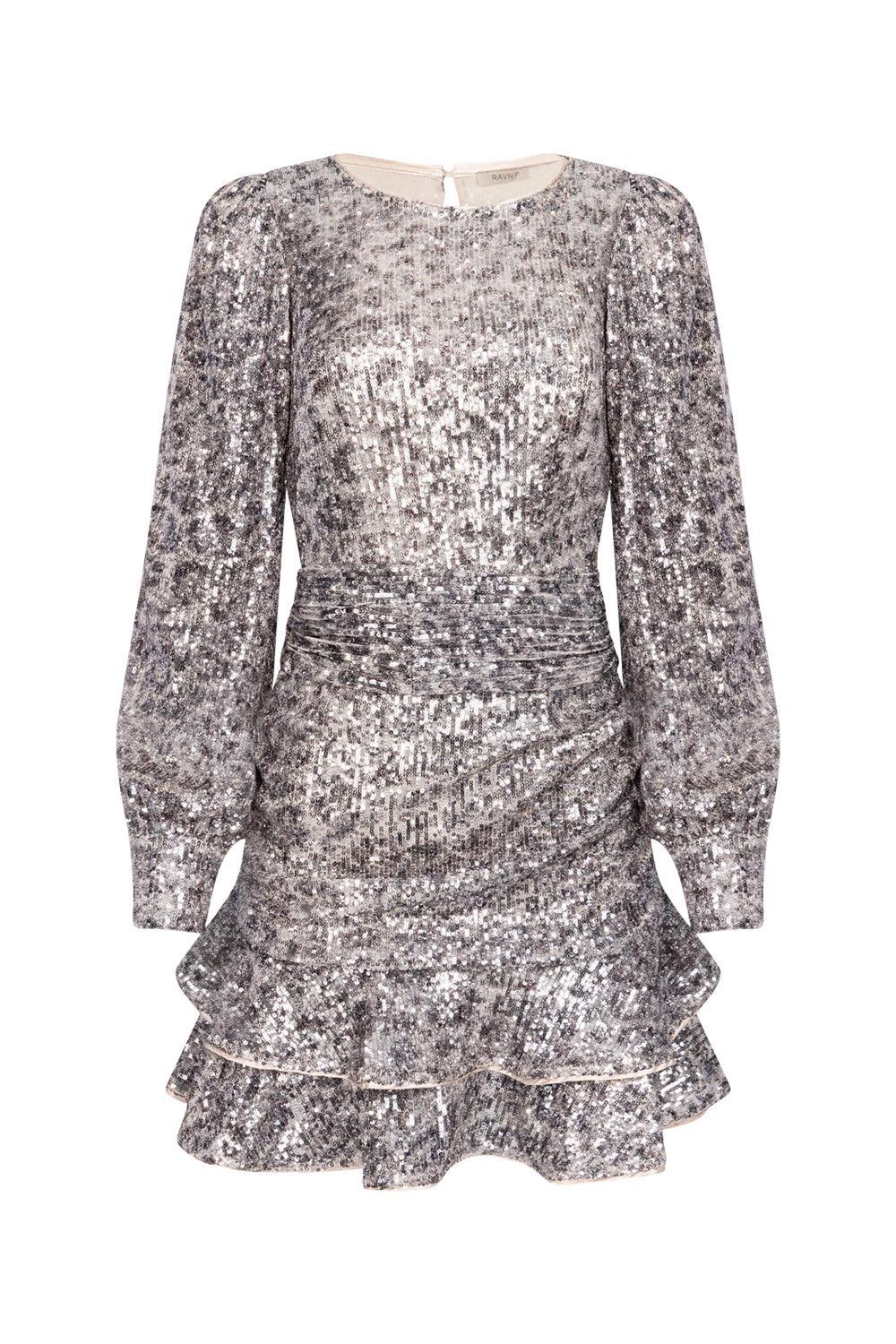 Alba Seq Dress Vintage Grey