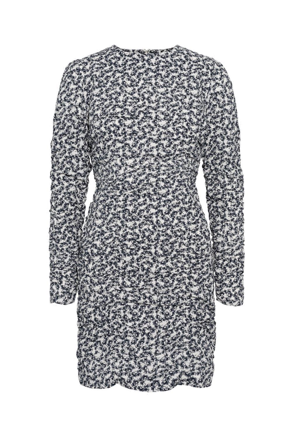Alessia Dress Navy Rosehip Print