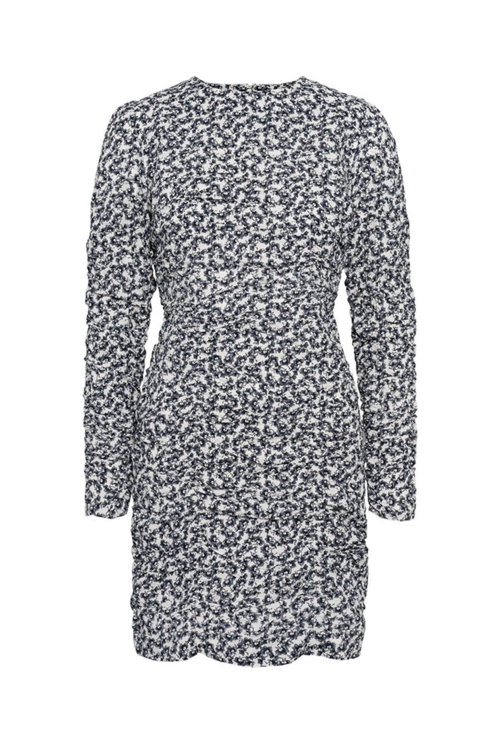 Alessie Dress Navy Rosehip Print