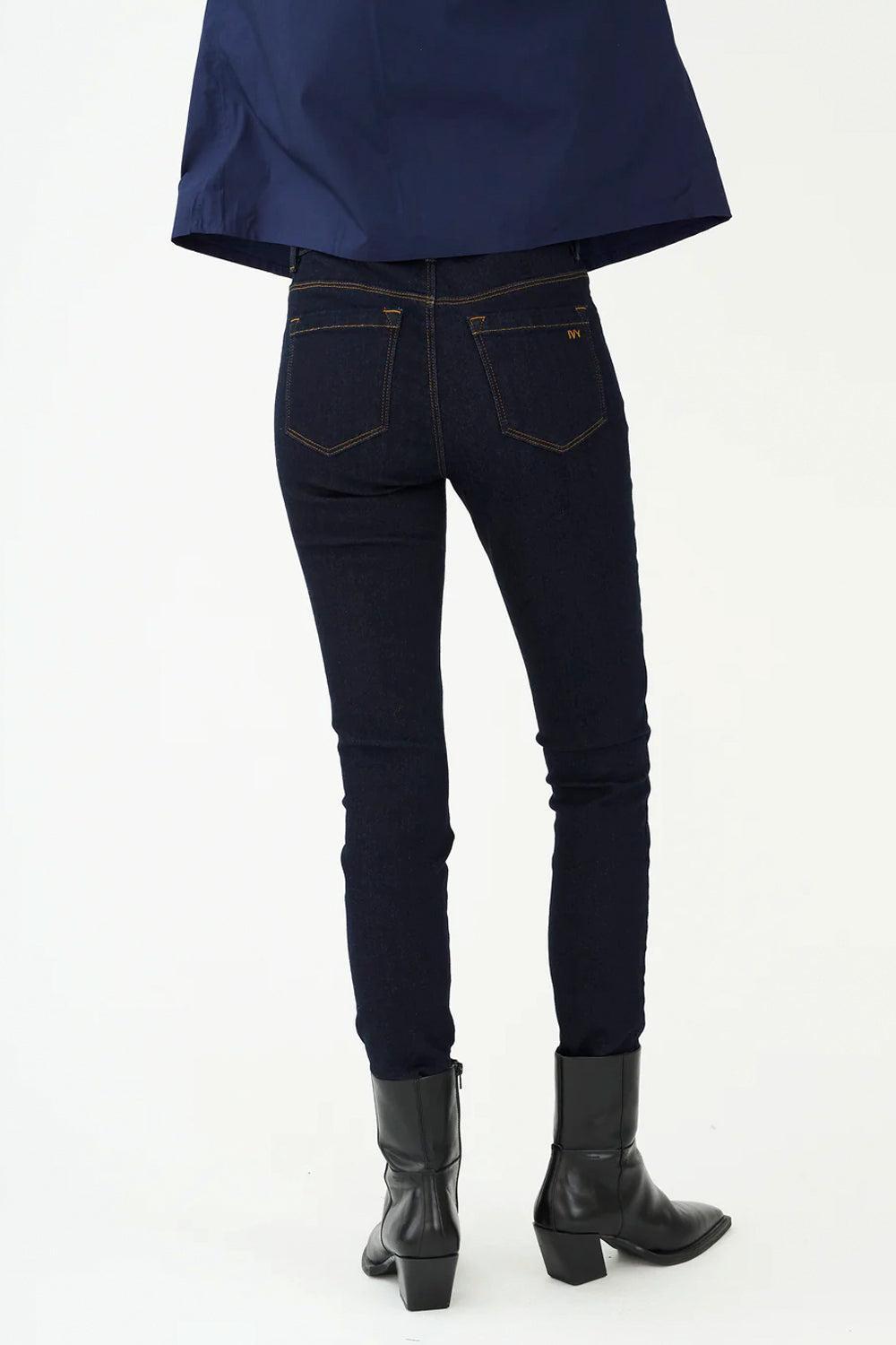 Alexa Cropped Jeans Wash Rinse Vicky 30"
