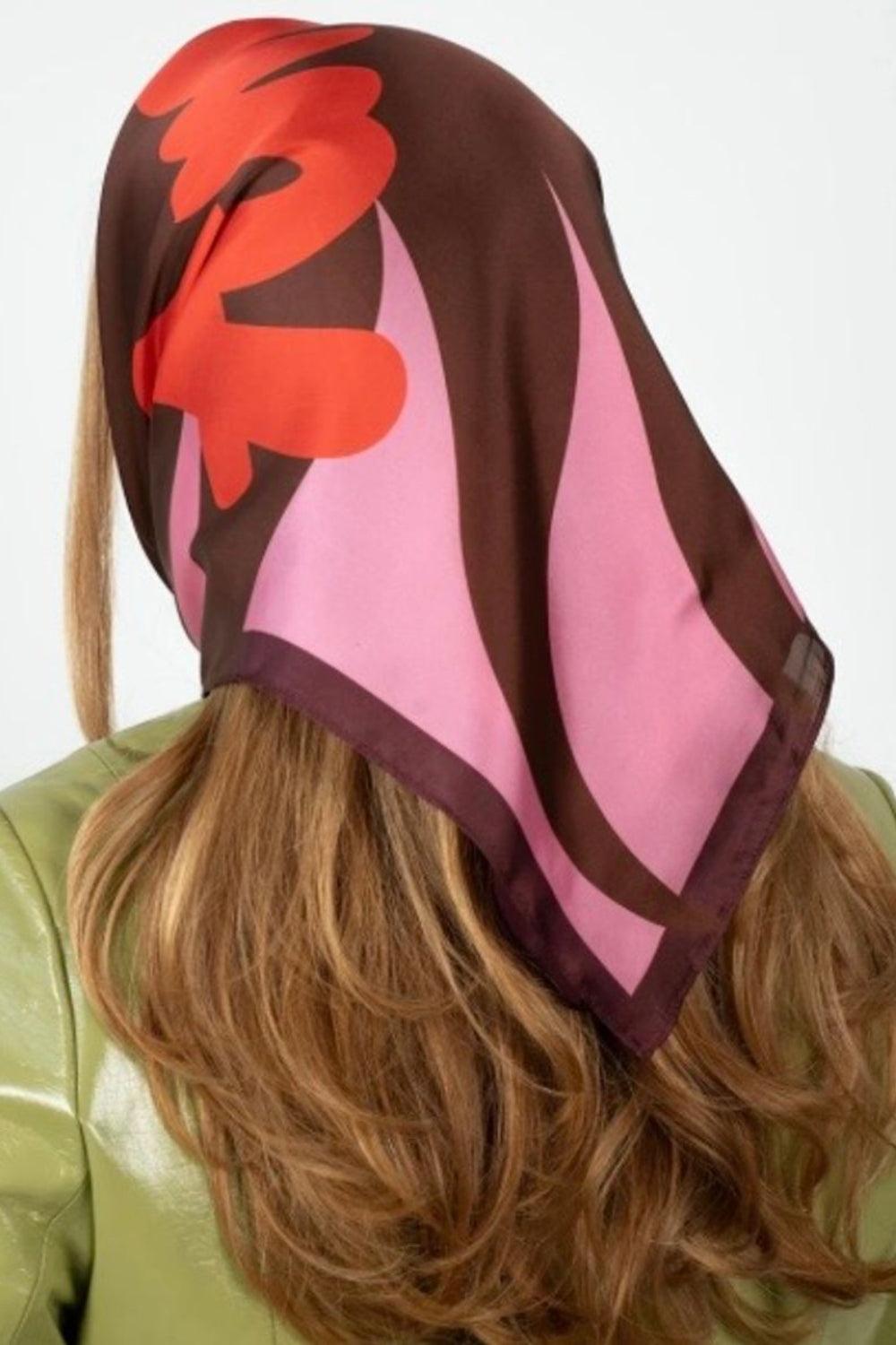 Amour Scarf Multi Pink/Brown