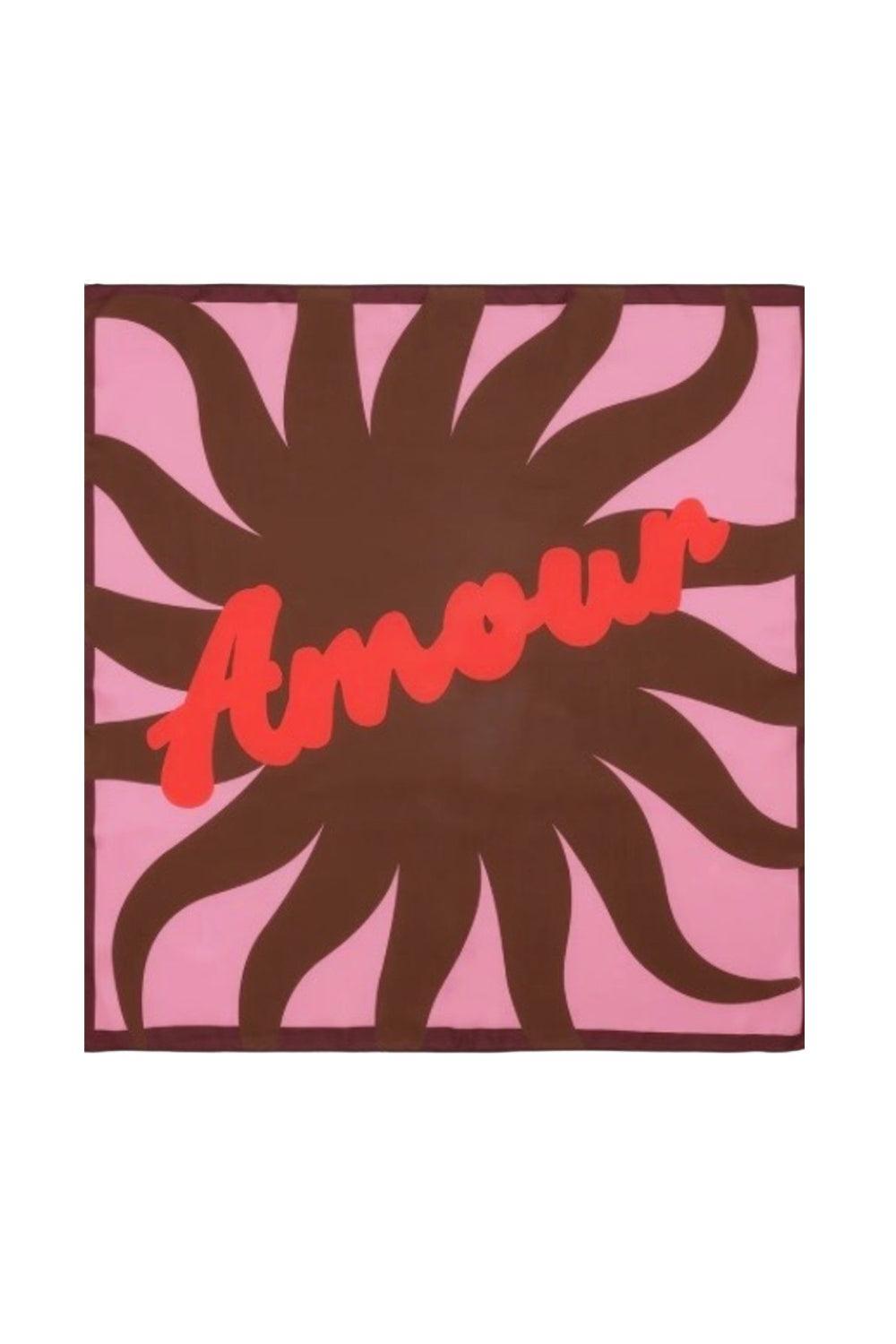 Amour Scarf Multi Pink/Brown