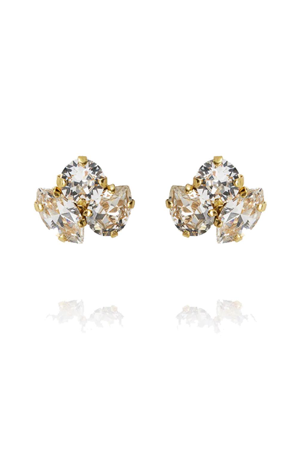 Ana Earrings Gold Crystal