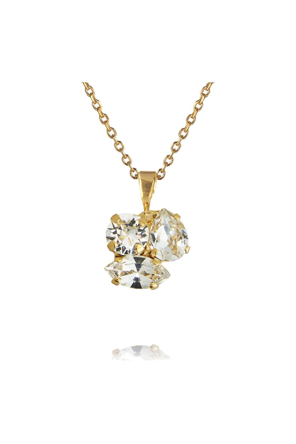 Ana Necklace Gold Crystal