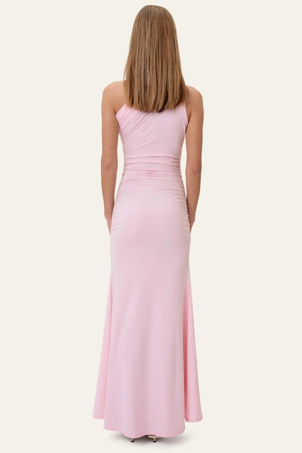 AndreaIC Satin Dress Pink