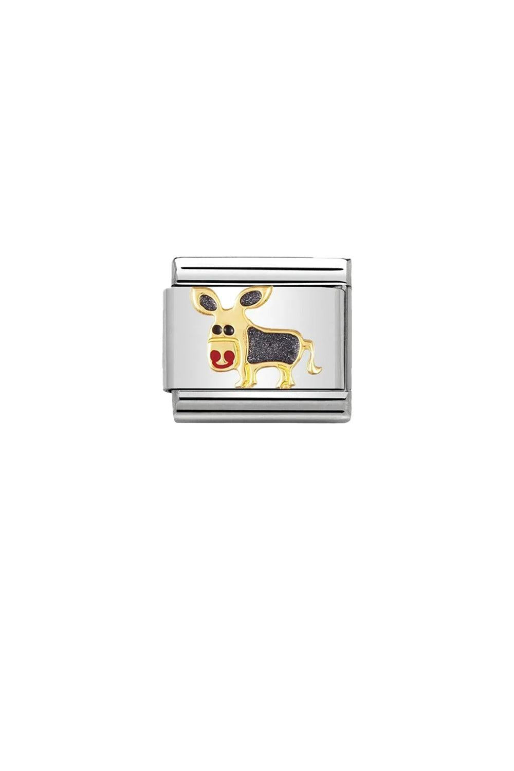 Animals 18k Gold & Enamel Donkey