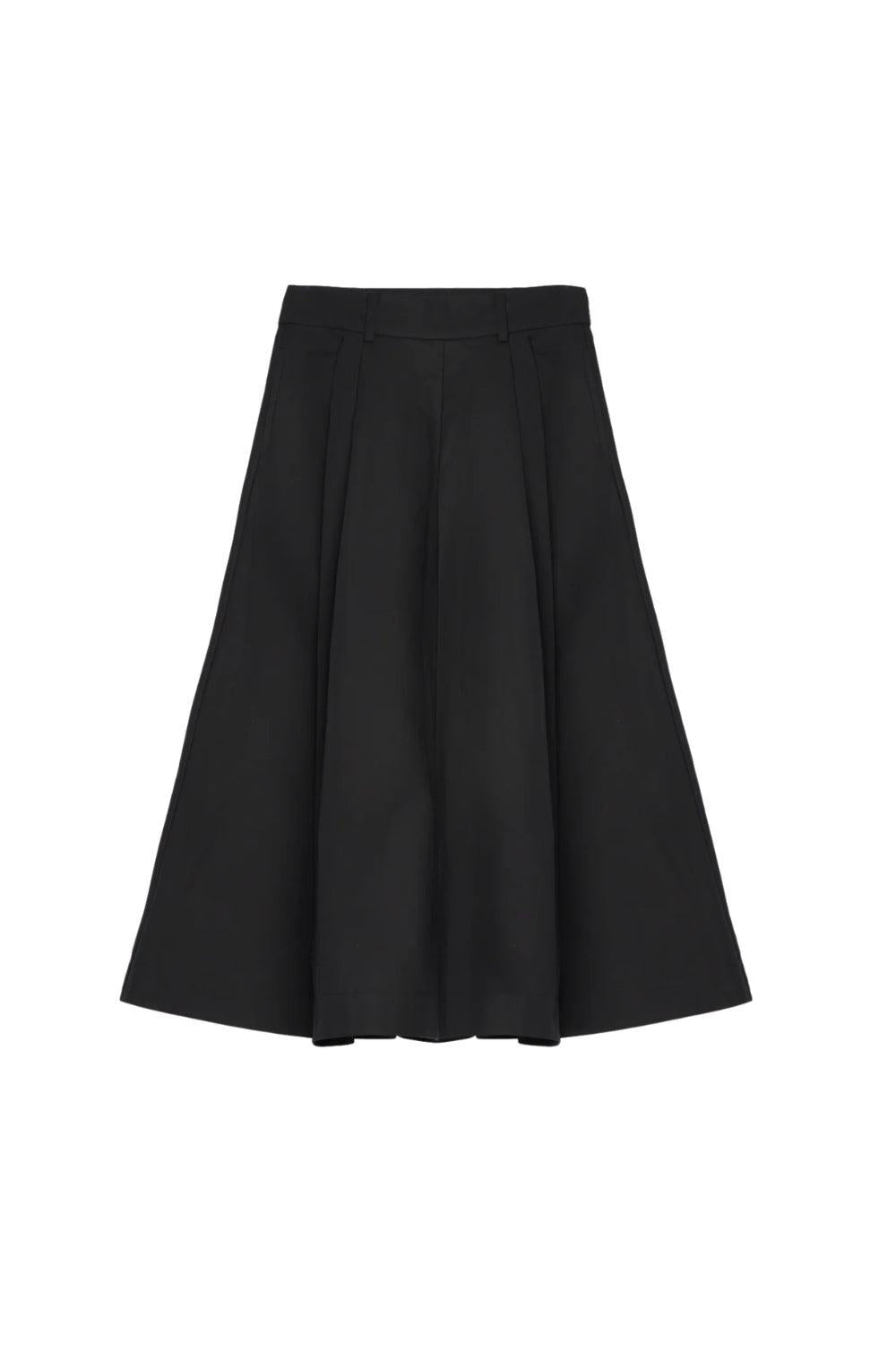 Anna Cotton Skirt Black