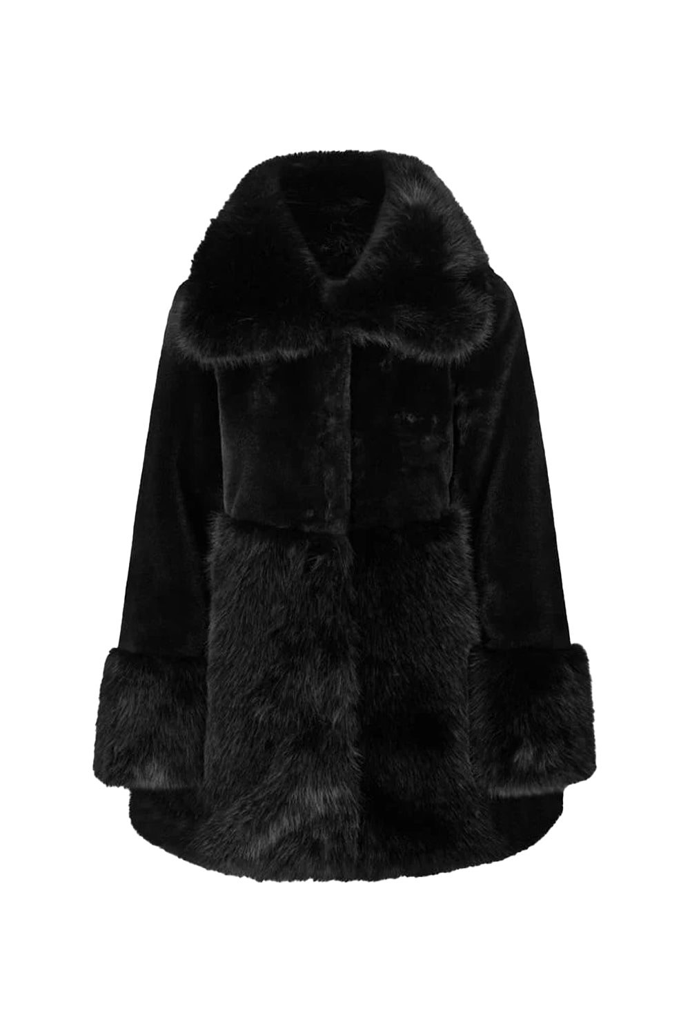 Anna Fake Fur Jacket Black