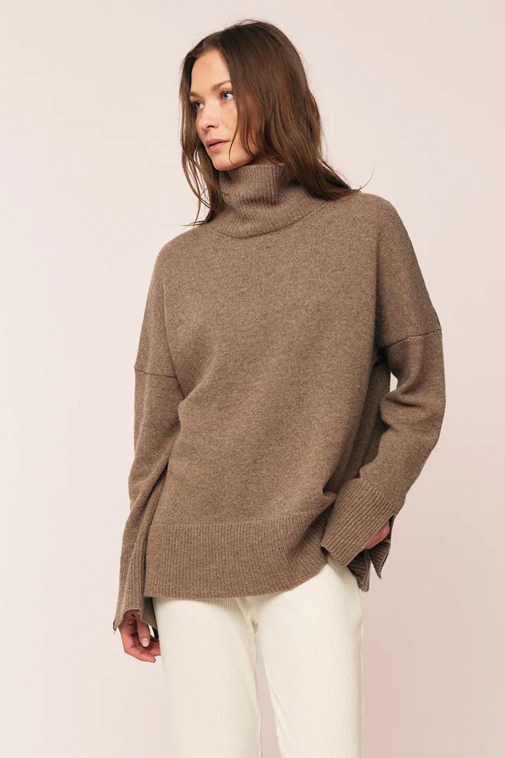 Anna Tn Sweater Brown Melange