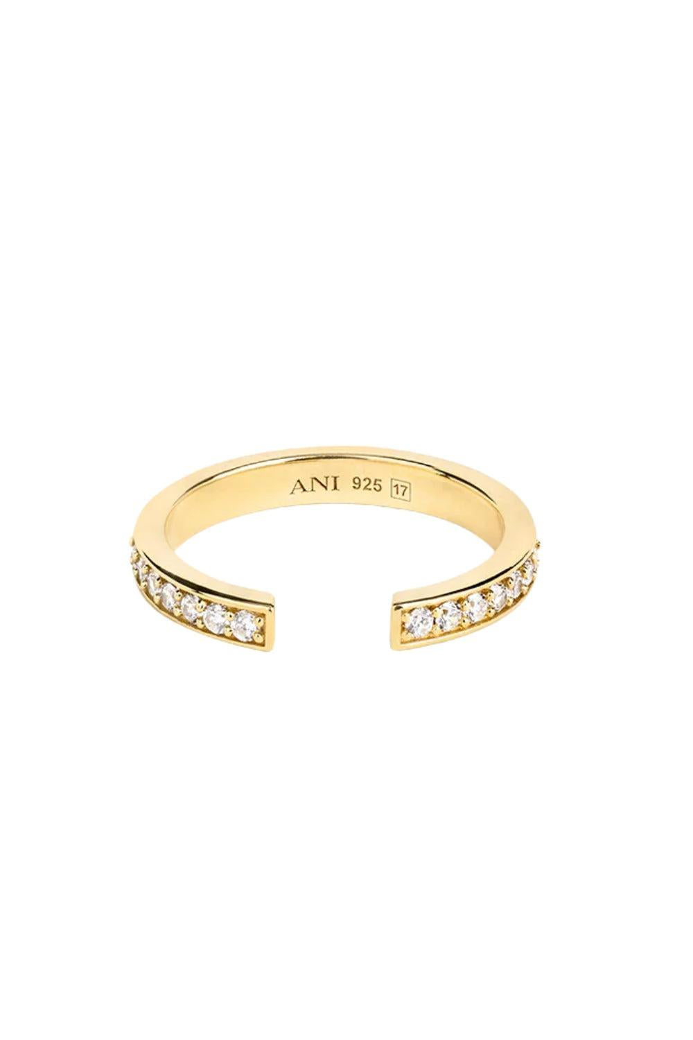 Aperto Pavè Ring Gold