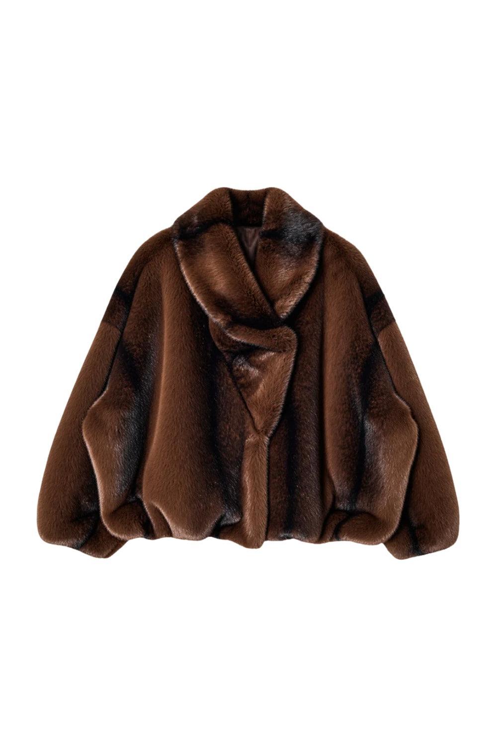 Aria Faux Mink Dark Fox