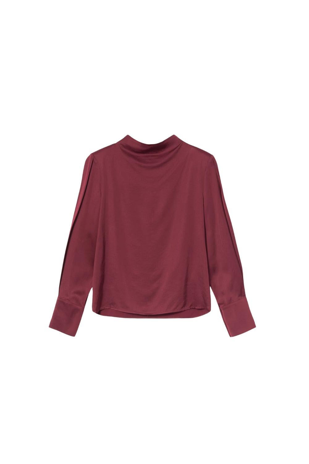 Arlene Blouse Dark Red