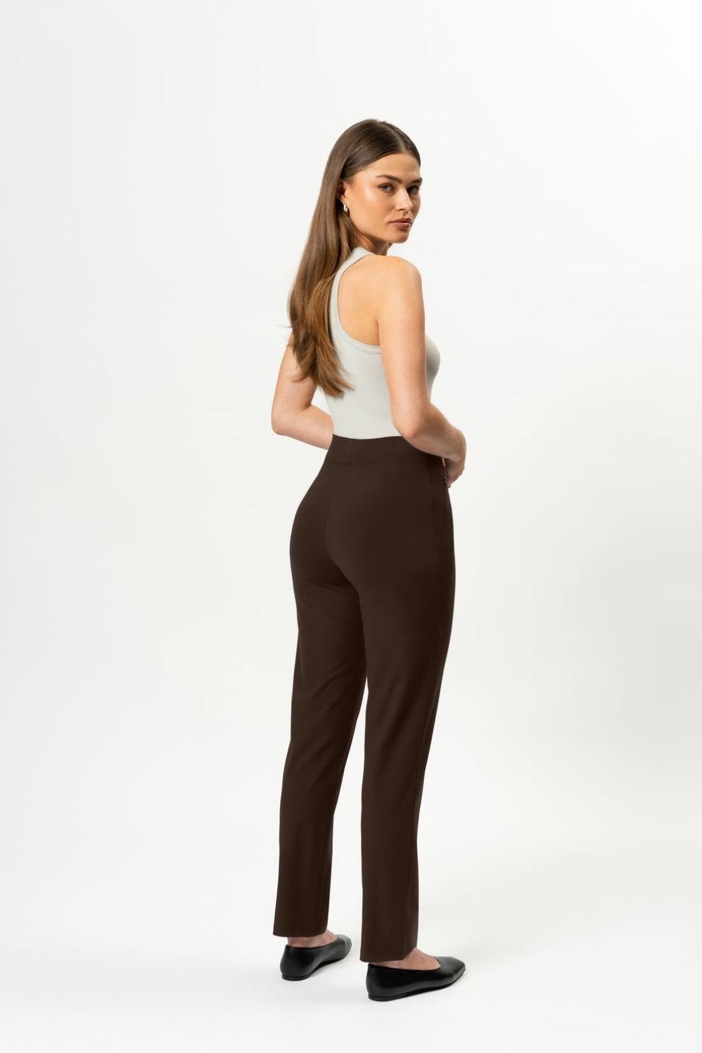 Asana Slim Pant Brown 30"