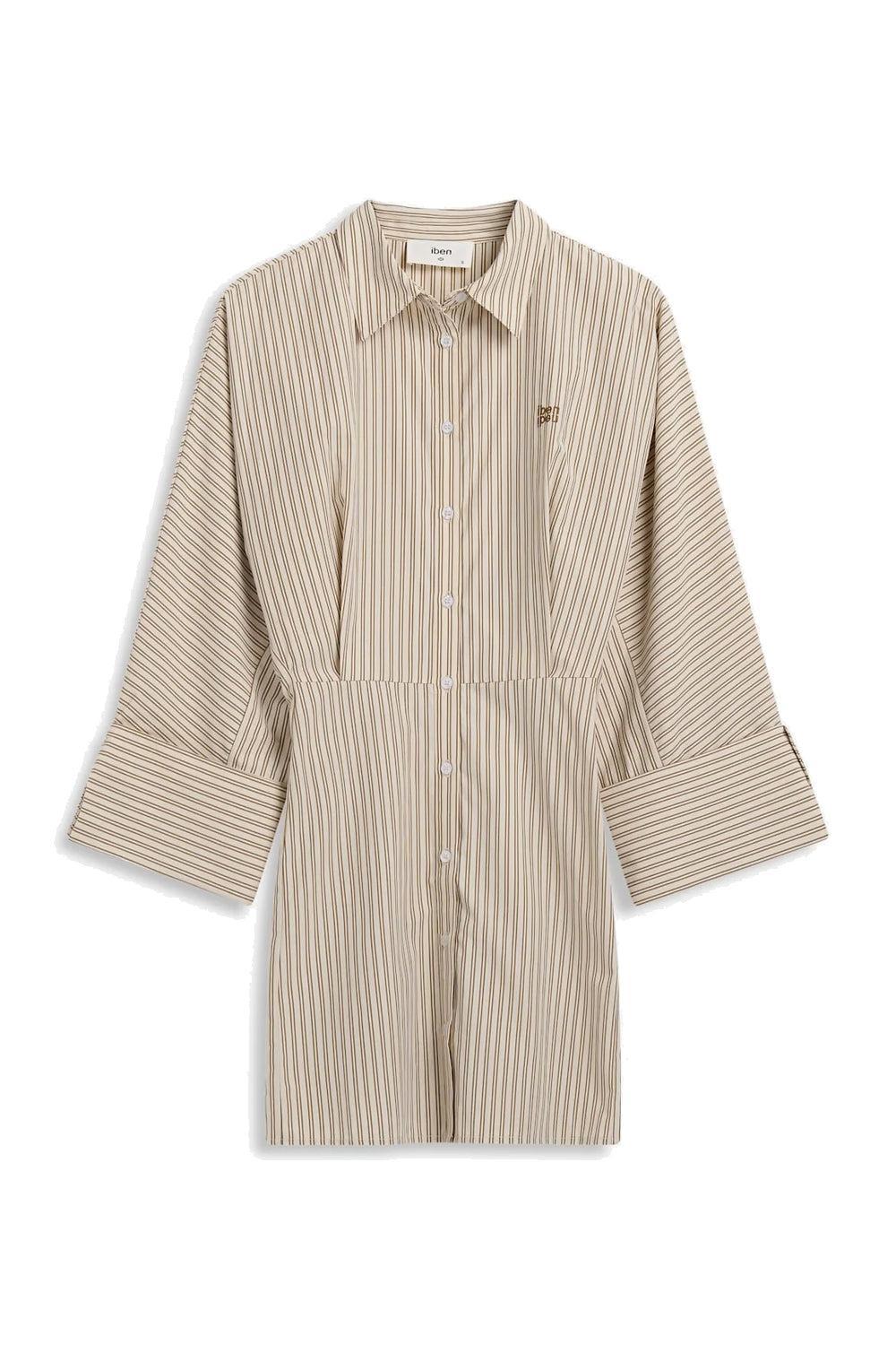 Atari Dress Oat Stripe