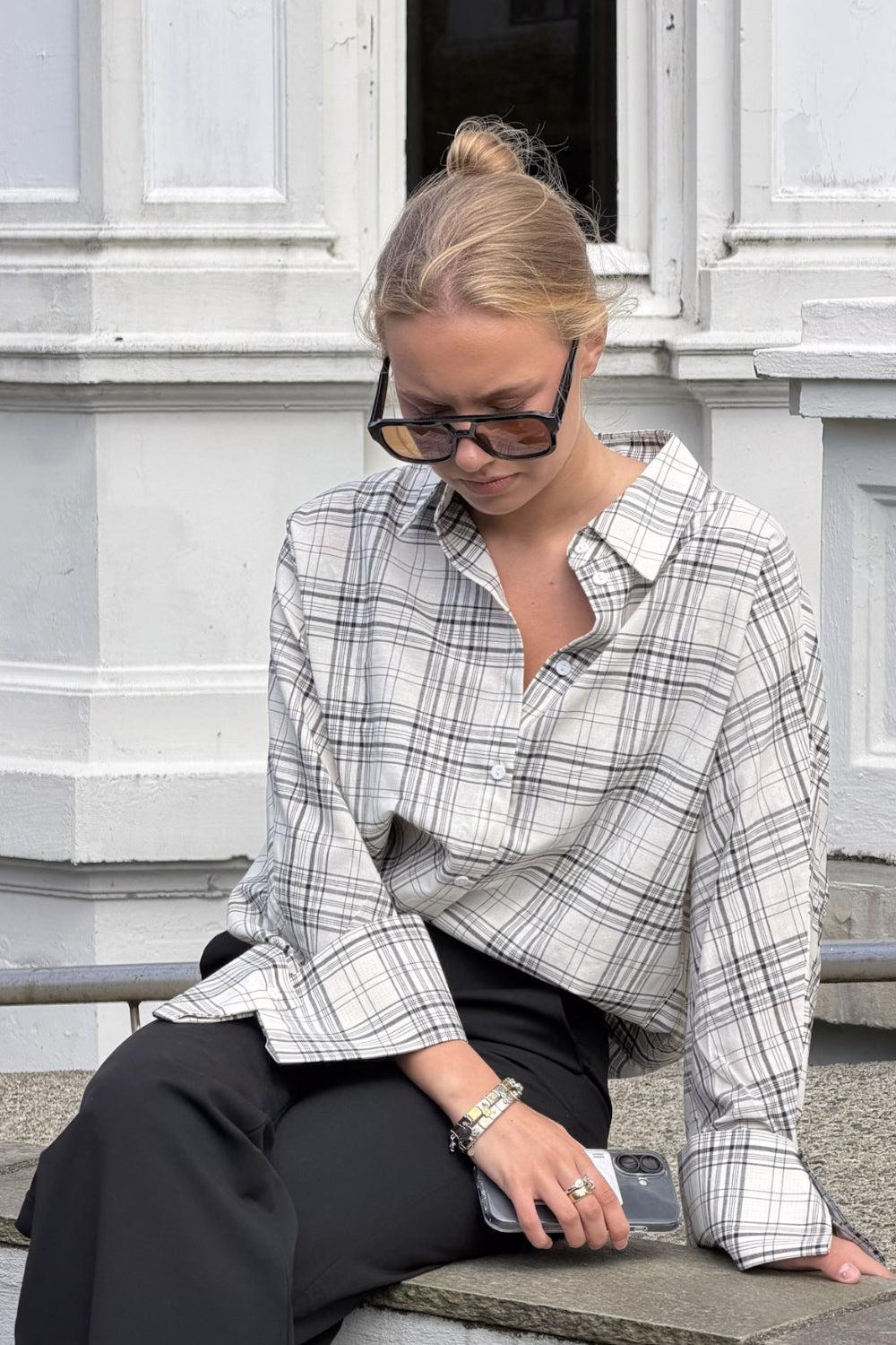 Atari Shirt White Check